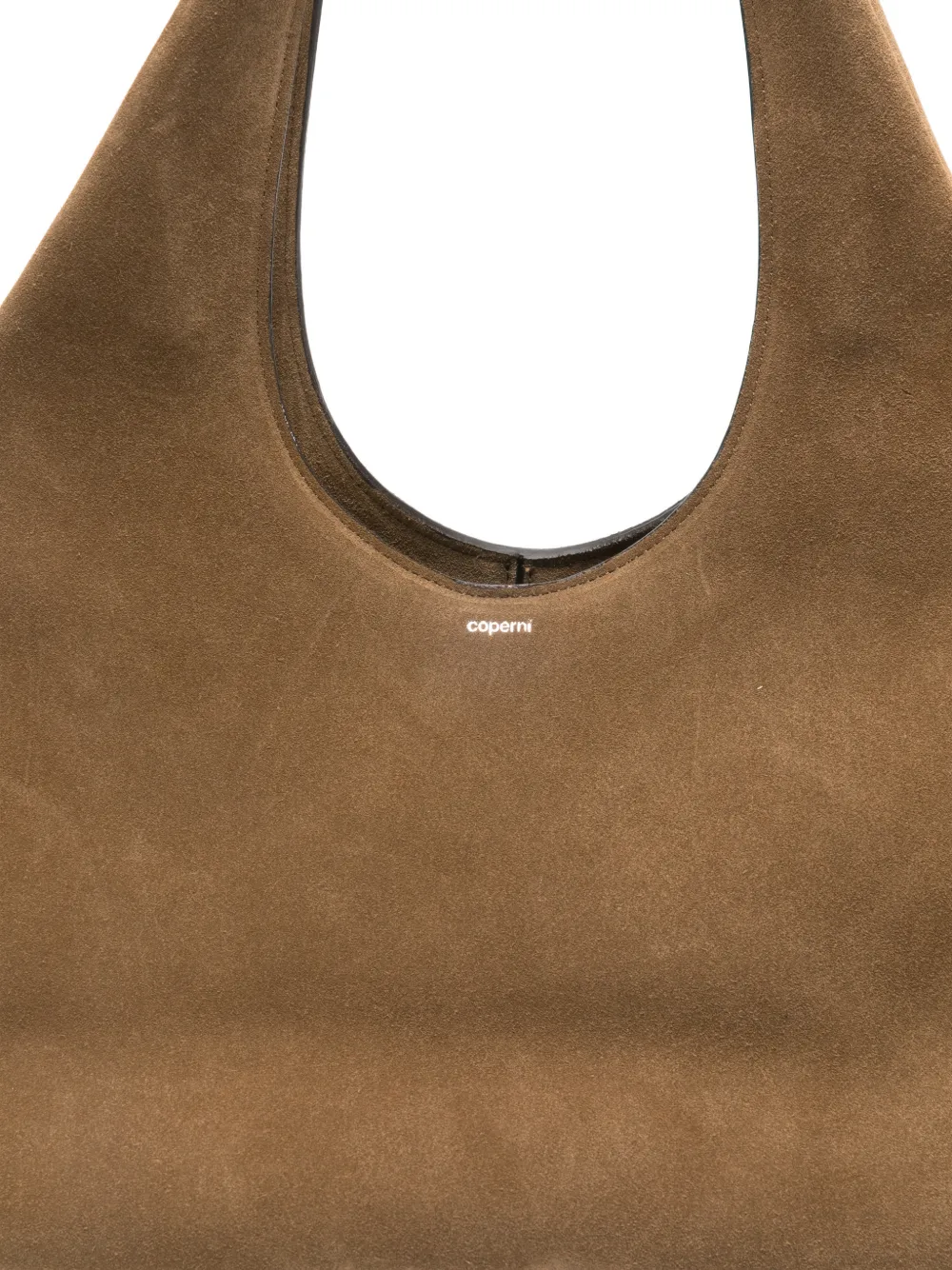 suede top-handle tote bag