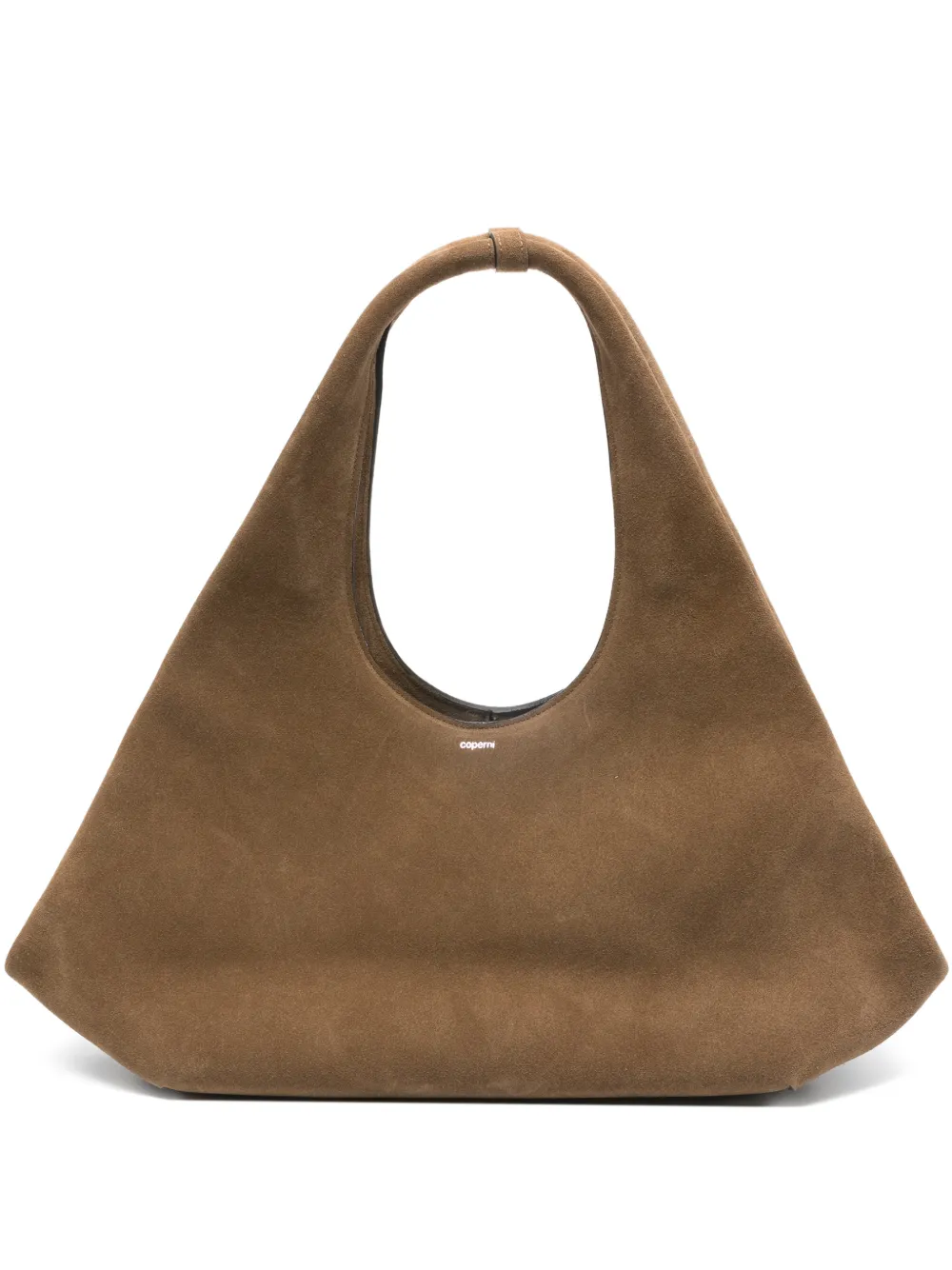 Coperni suede top-handle tote bag - Brown
