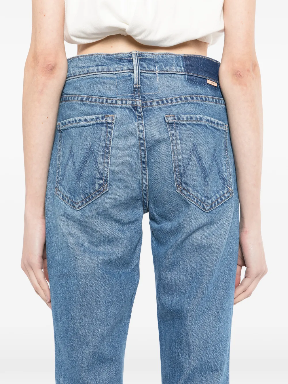 MOTHER The Outsider Flood jeans Blauw