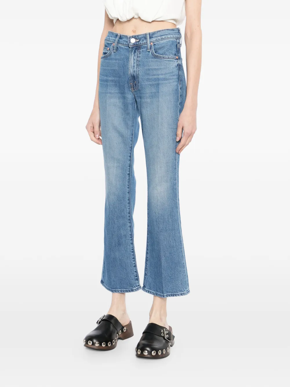 MOTHER The Outsider Flood jeans Blauw
