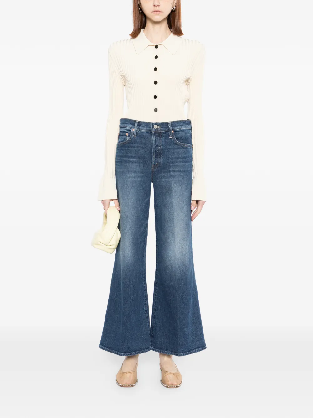 MOTHER roller skimp jeans - Blauw