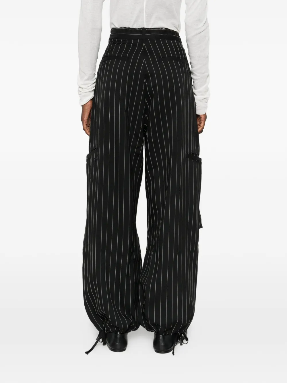 Y-3 Gestreepte broek Zwart