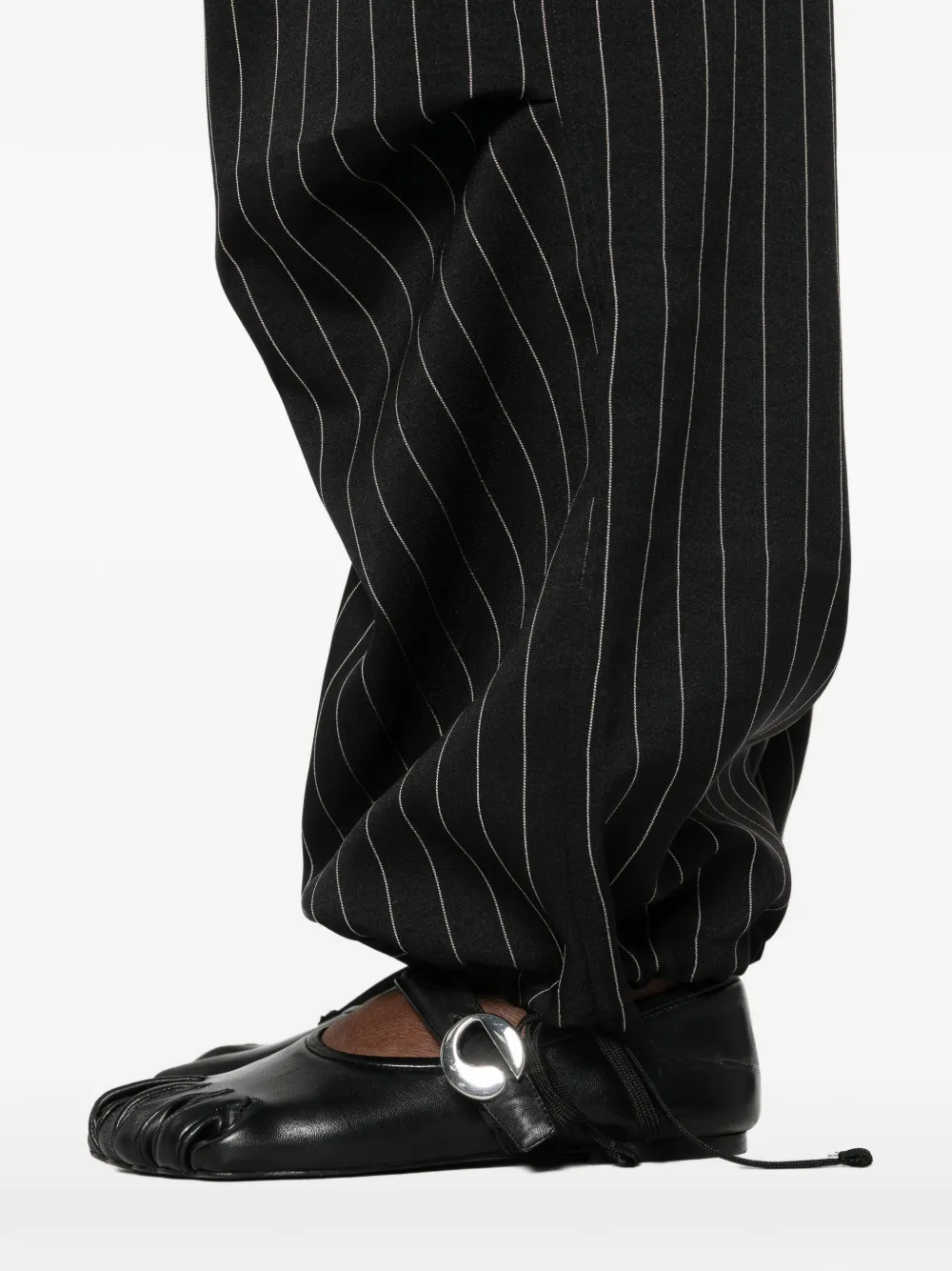 Y-3 Gestreepte broek Zwart