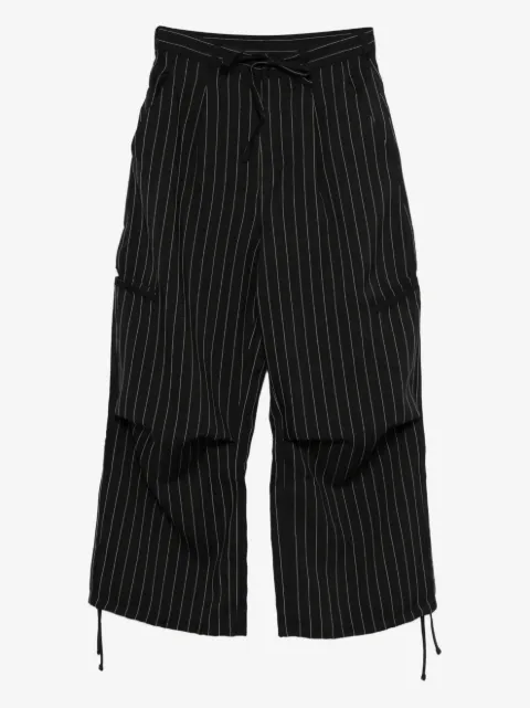Y-3 stripe-pattern trousers