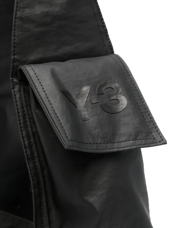 Y-3 Small Newspaper Shoulder Bag | Black | FARFETCH CA