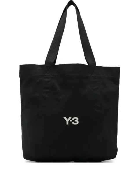 Y-3 logo canvas tote bag