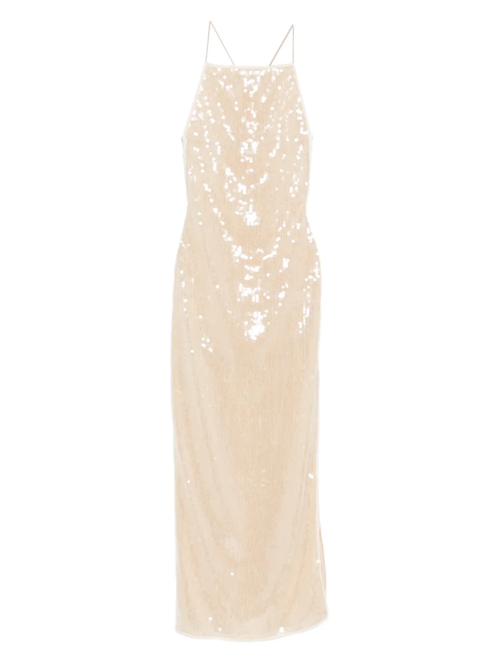 Oséree Marylin sequin-embellished dress - Neutrals