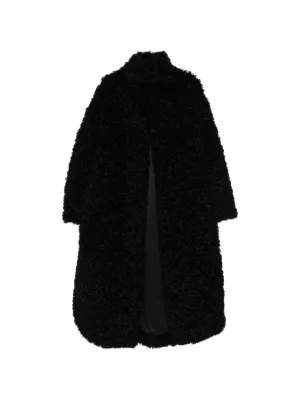 Yves Salomon faux-fur wool-blend Coat | Black | FARFETCH