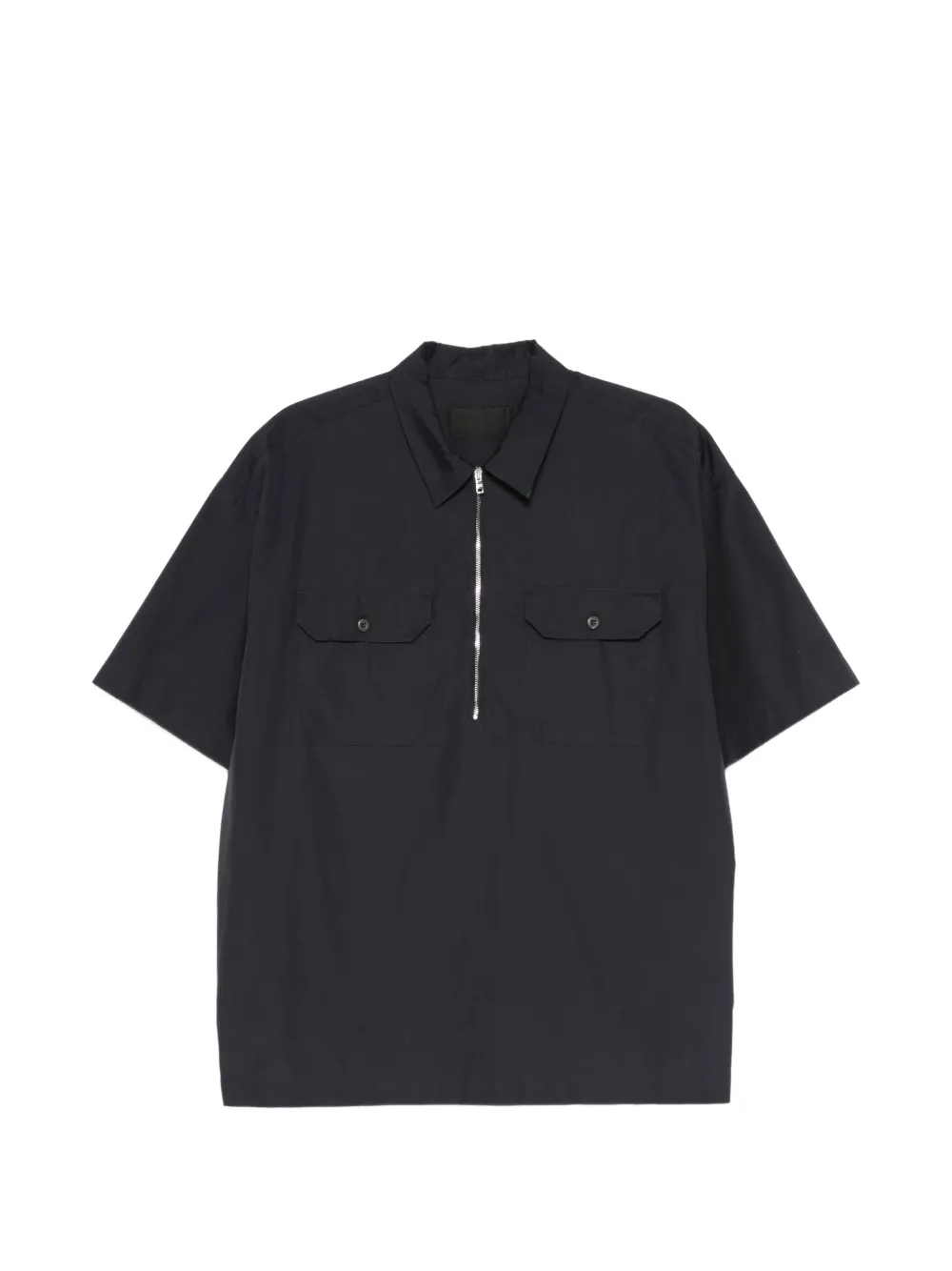 Prada half-zip chest-pocket polo shirt - Blu