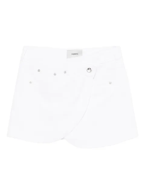 Coperni studded overlap mini skirt