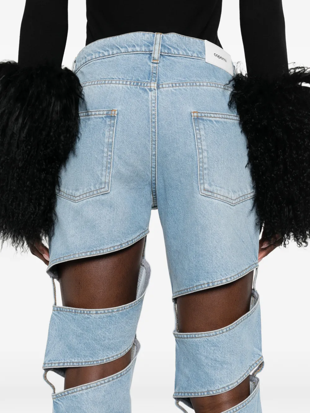 Coperni カットアウト ジーンズ | ブルー | FARFETCH JP