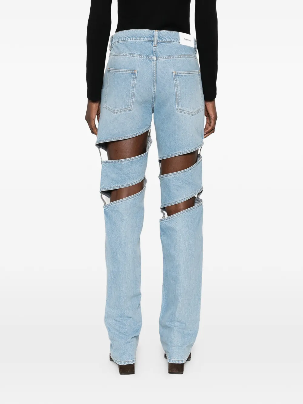 Coperni Uitgesneden jeans Blauw