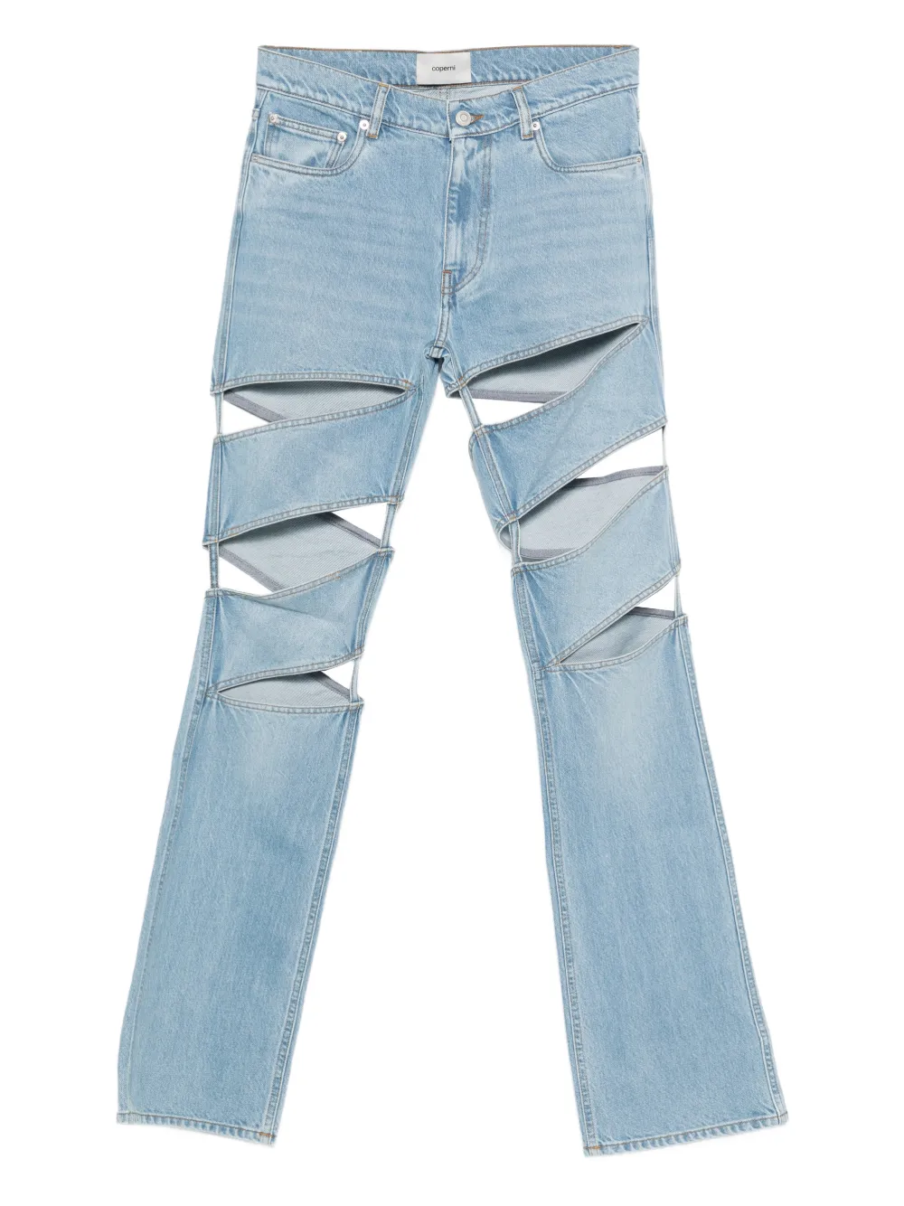 Coperni cut-out jeans - Blu