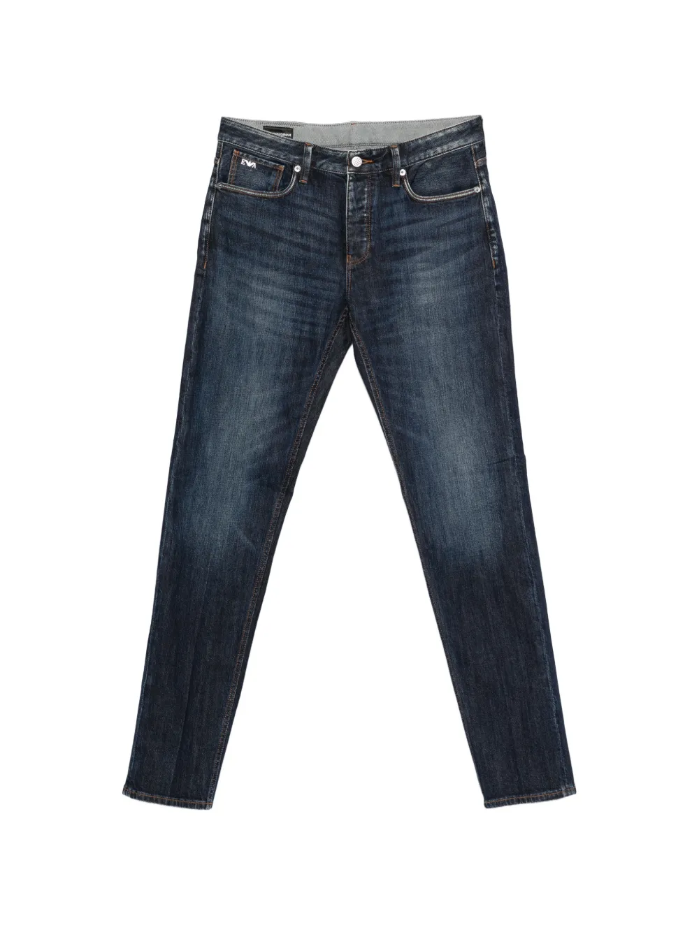 Emporio Armani logo -plaque jeans - Blu