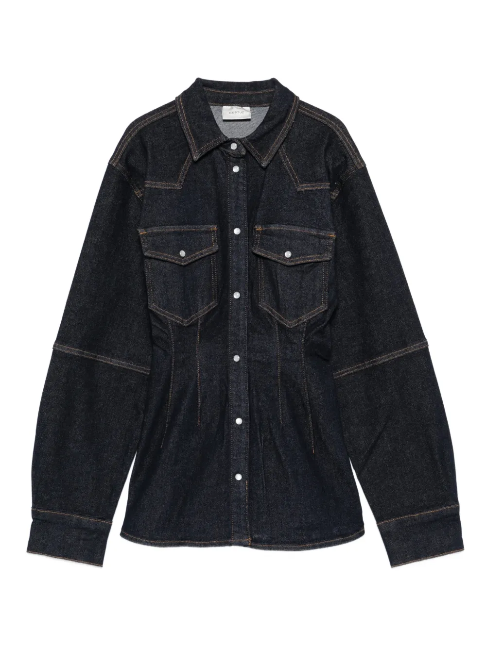 Gestuz Gzmae buttoned pocket shirt - Blu