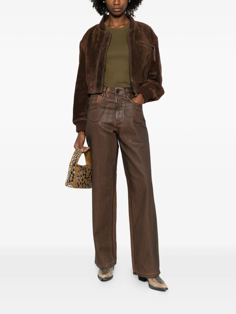 Gestuz GZcellie straight-leg jeans - Bruin