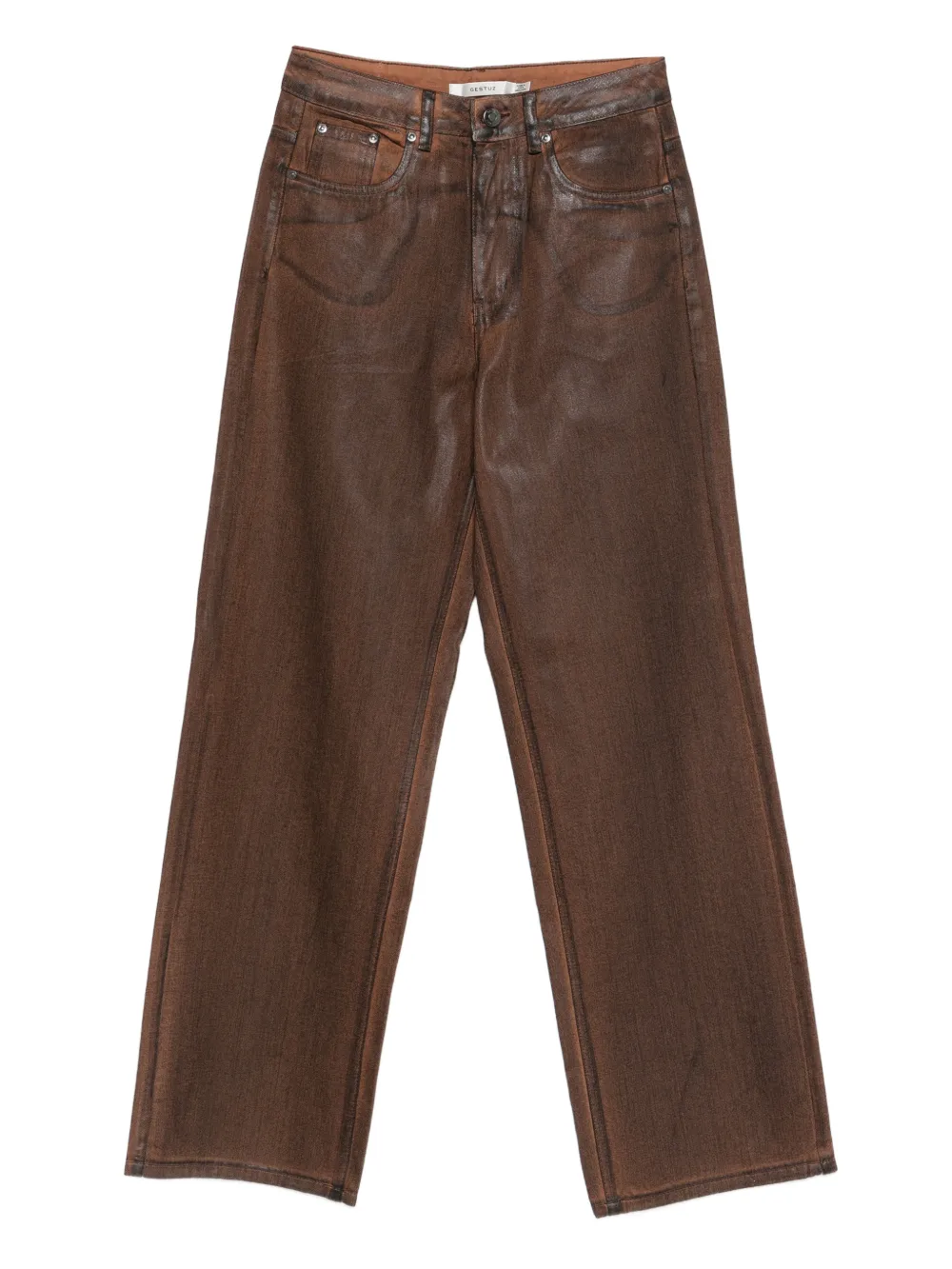 Gestuz GZcellie straight-leg jeans - Braun