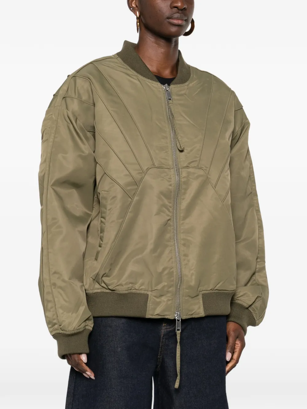  Gestuz Gzaurora Quilted Zip Jacket - Green 
