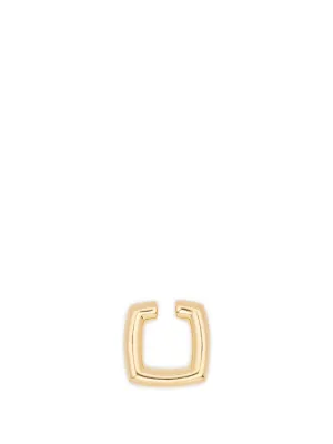 Tom Wood Small Frame Square Hoop Earrings | Gold | FARFETCH CA