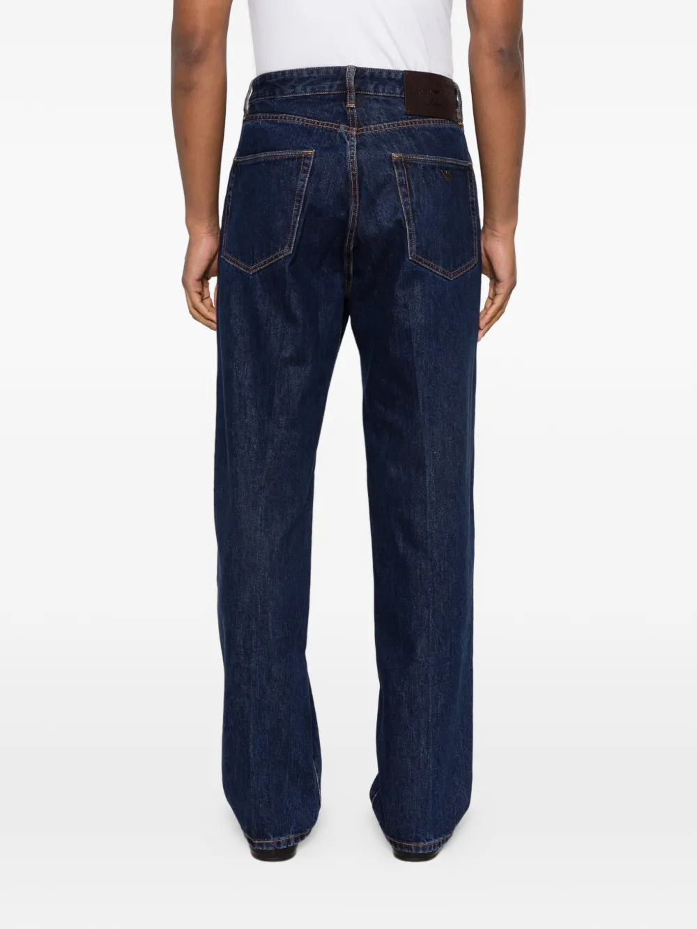 Emporio Armani Jeans met logoplakkaat Blauw