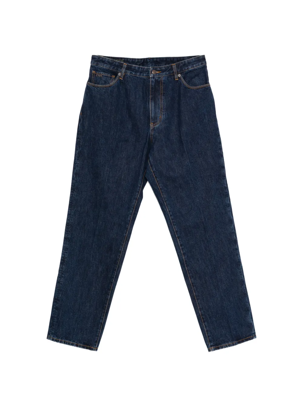 Emporio Armani logo-plaque jeans - Blu