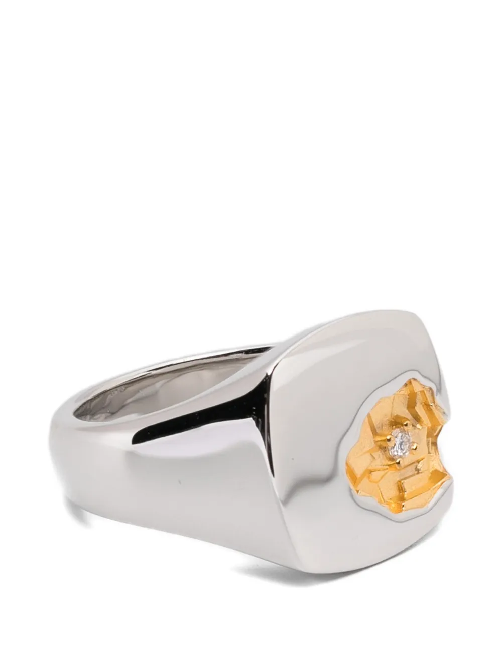 Tom Wood Mined ring - Argento