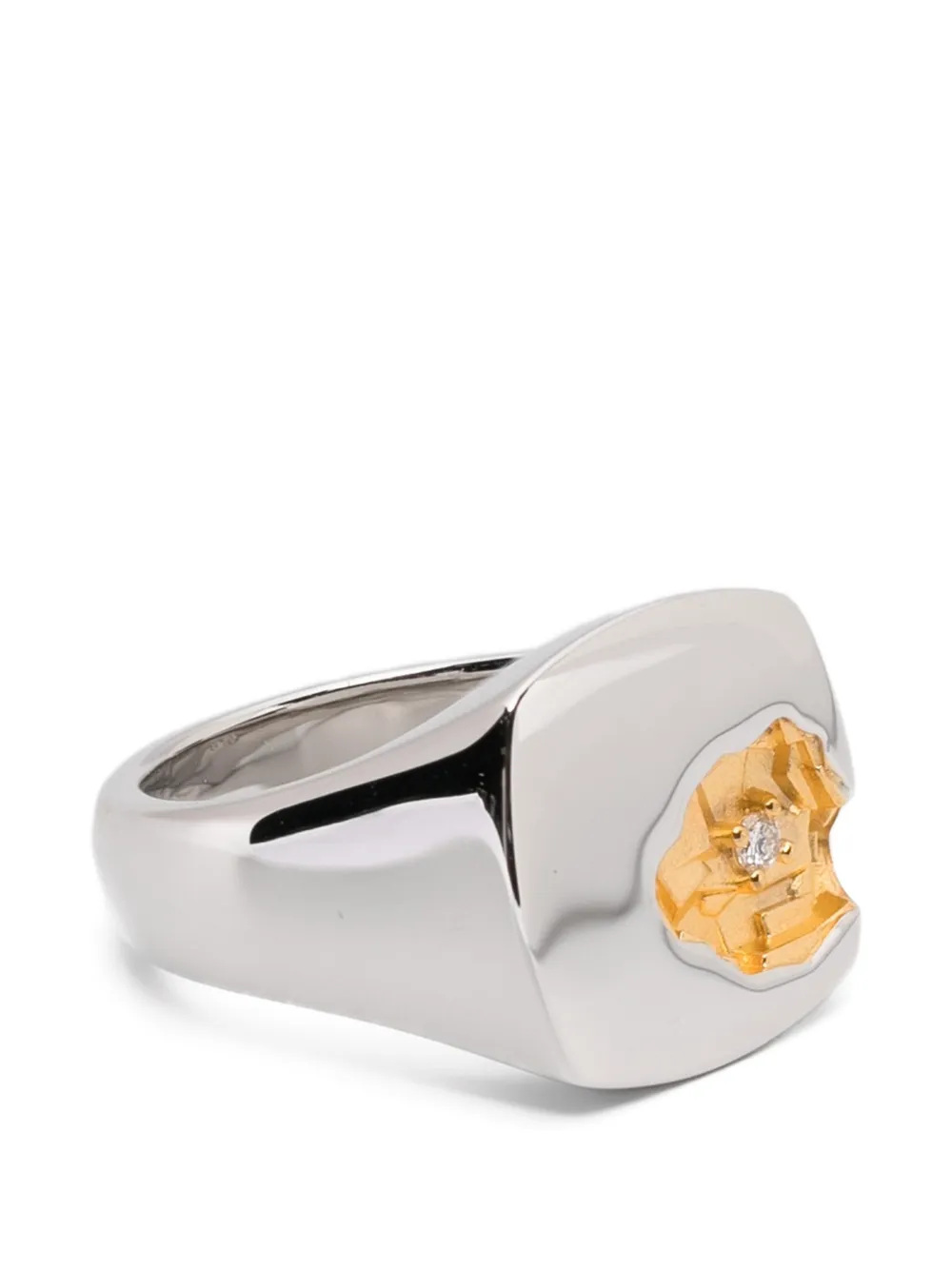 Tom Wood Mined ring - Argento