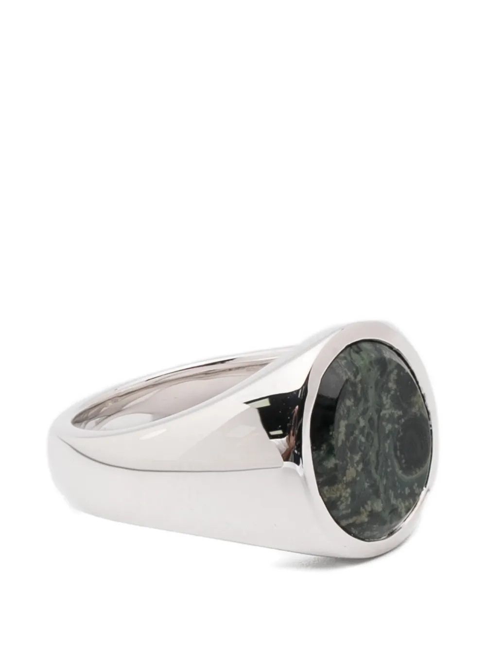 Tom Wood Kim oval-stone ring - Argento