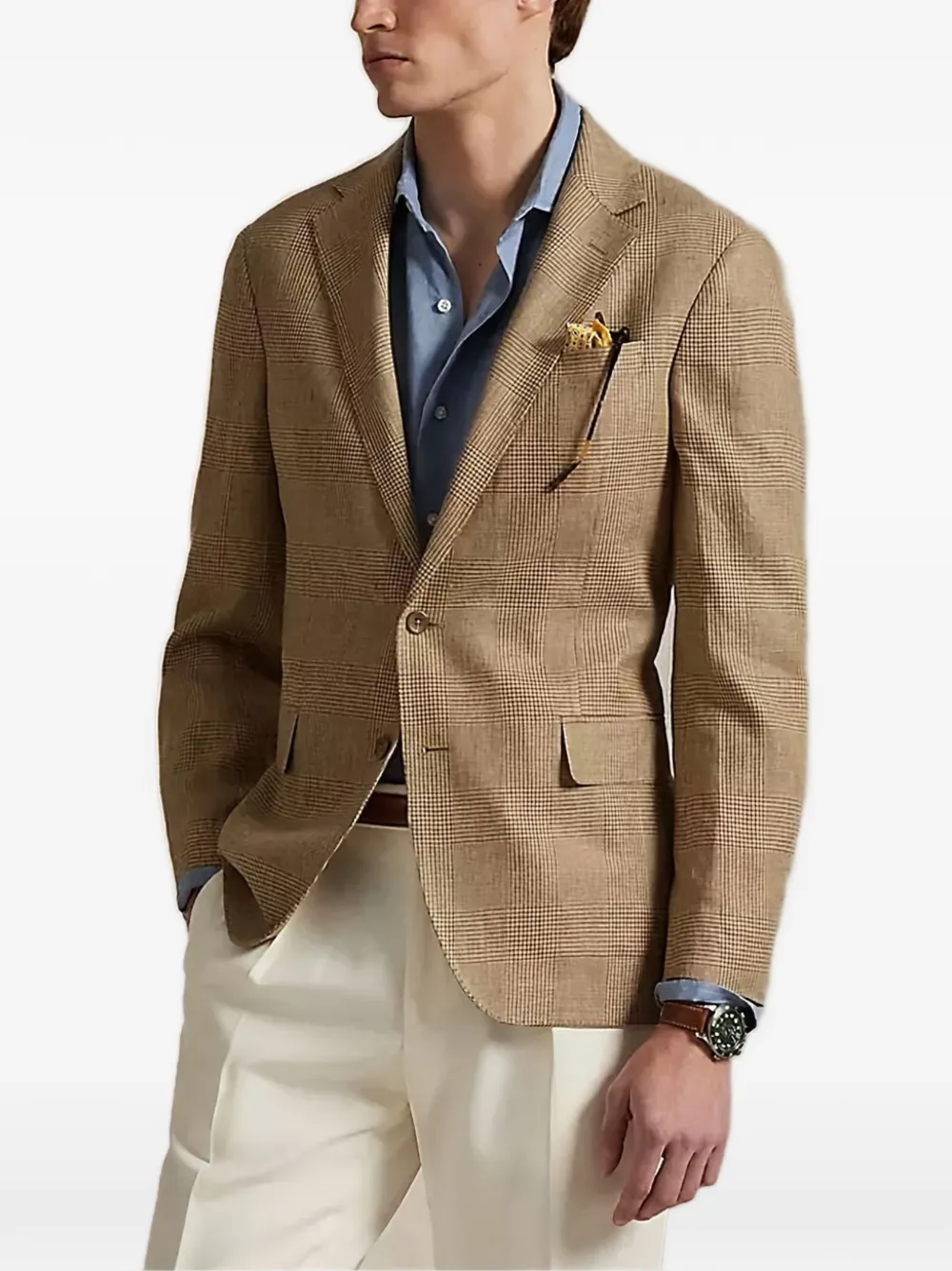 Polo Ralph Lauren checked blazer - Brown