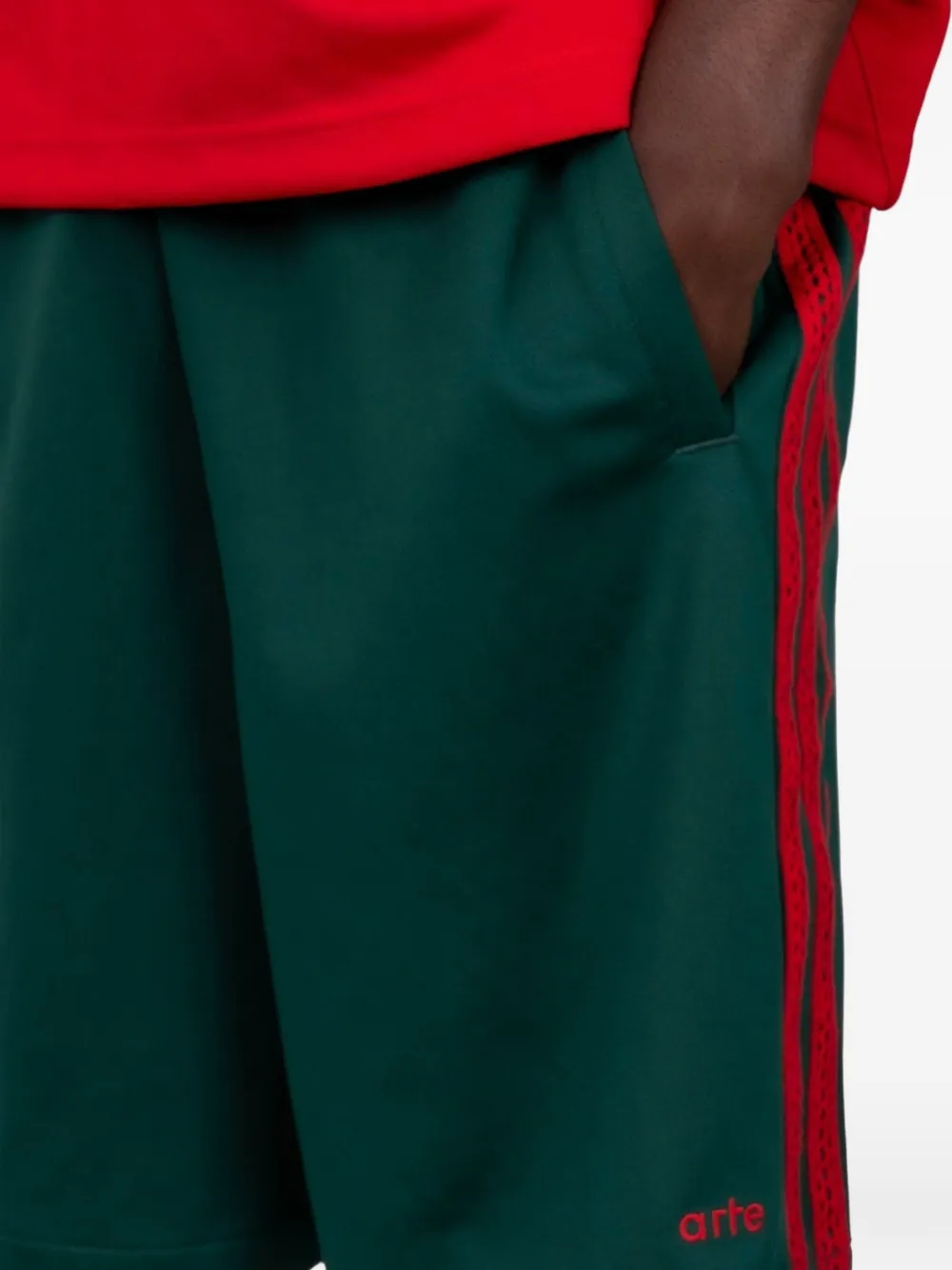 adidas x Arte Antwerp 3-gestreepte trainingsshorts Groen