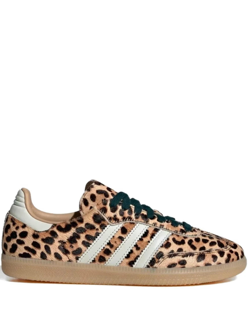 adidas Samba OG leopard-print three-stripe sneakers - Marrone
