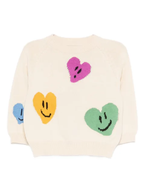 Molo Gilby heart smiley sweater