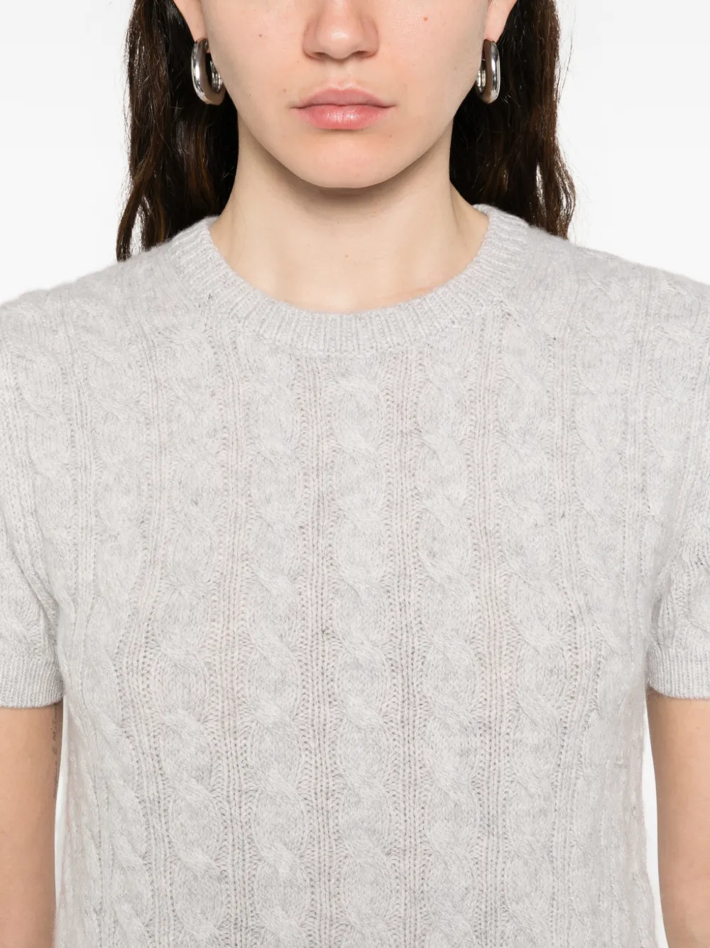 Cable-Knit T-Shirt