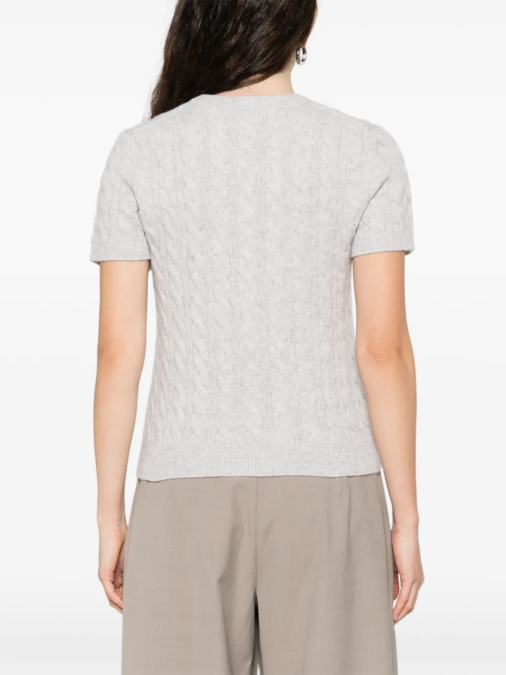 Cable-Knit T-Shirt