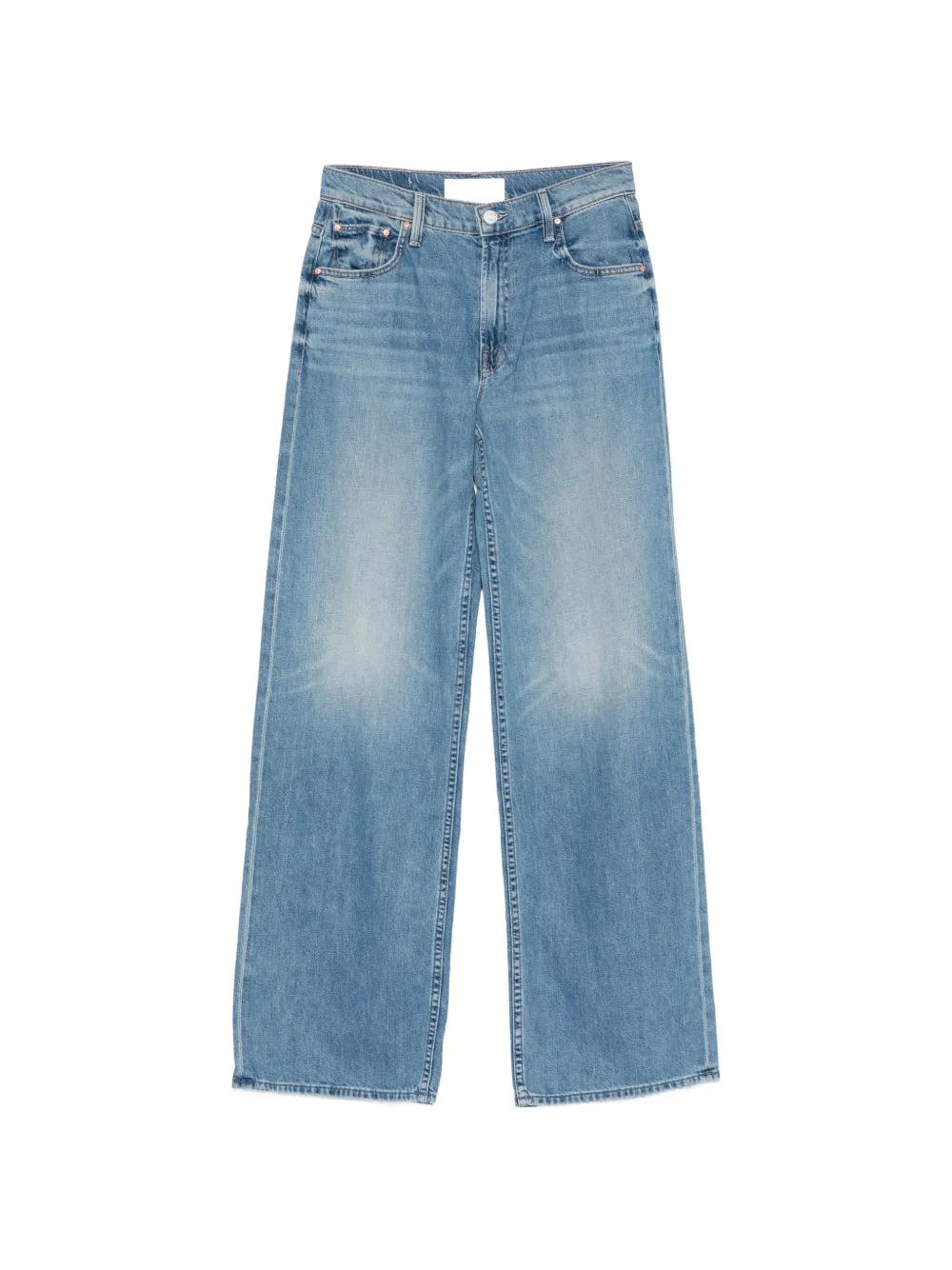 MOTHER Spinner Zip Sneak wide-leg denim jeans - Blu