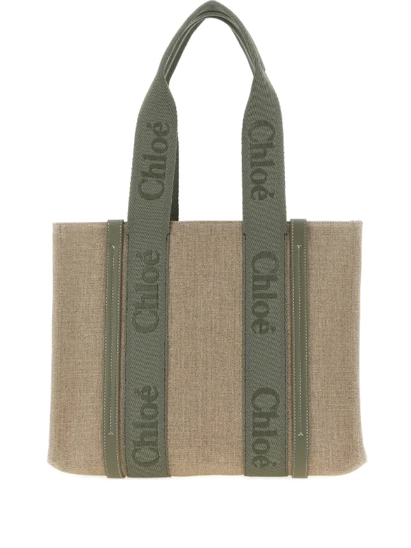 Chloé Woody Tote Bag in Neutrals