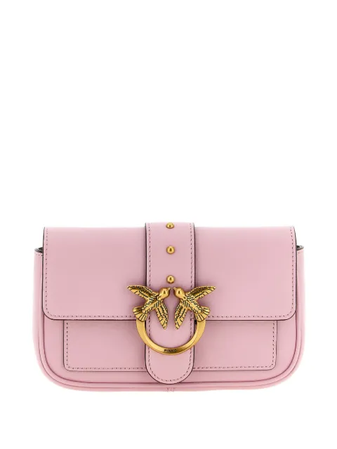 PINKO Pocket Love One studs birds crossbody bag
