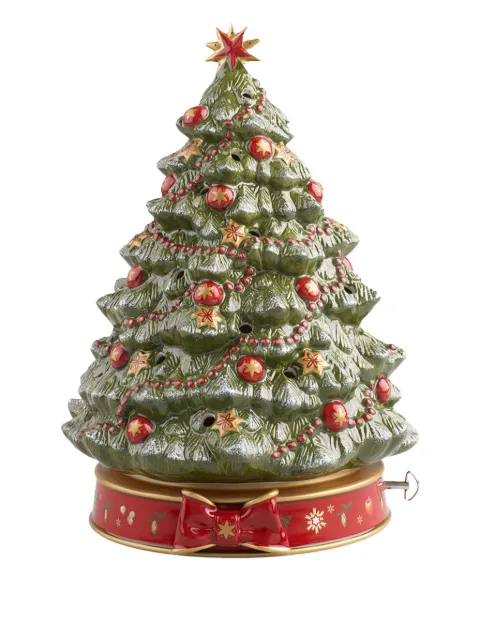Villeroy & Boch decorated christmas-tree music box ornament