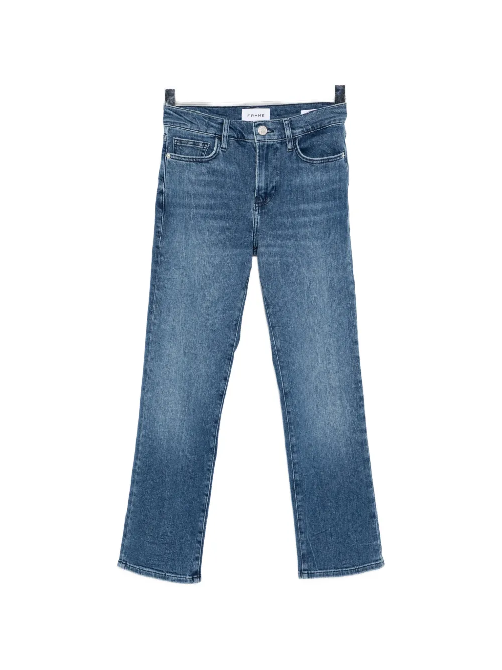 FRAME straight leg high straight jeans - Blu