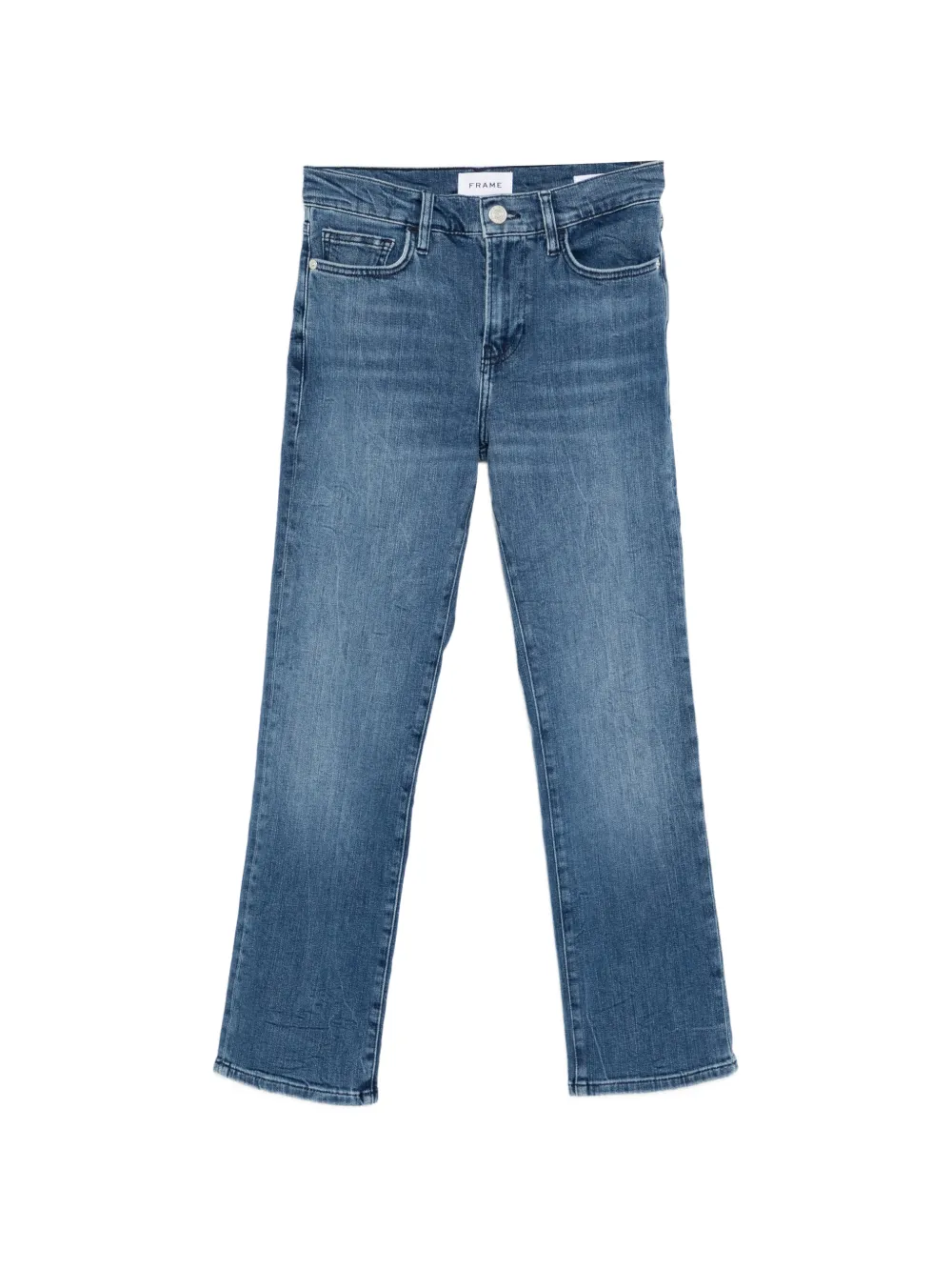 FRAME straight leg high straight jeans - Blu