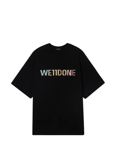 We11done Camiseta com estampa de logo
