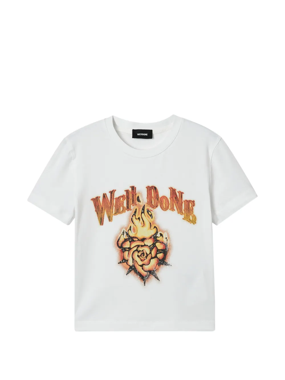 We11done graphic T-shirt - Bianco