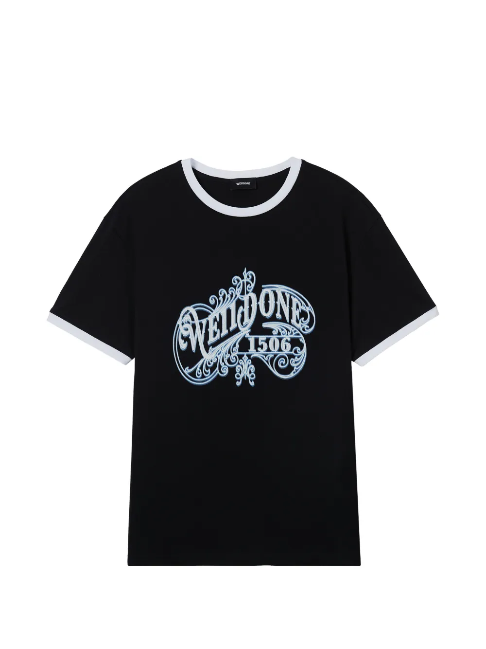We11done graphic-print T-shirt - Nero