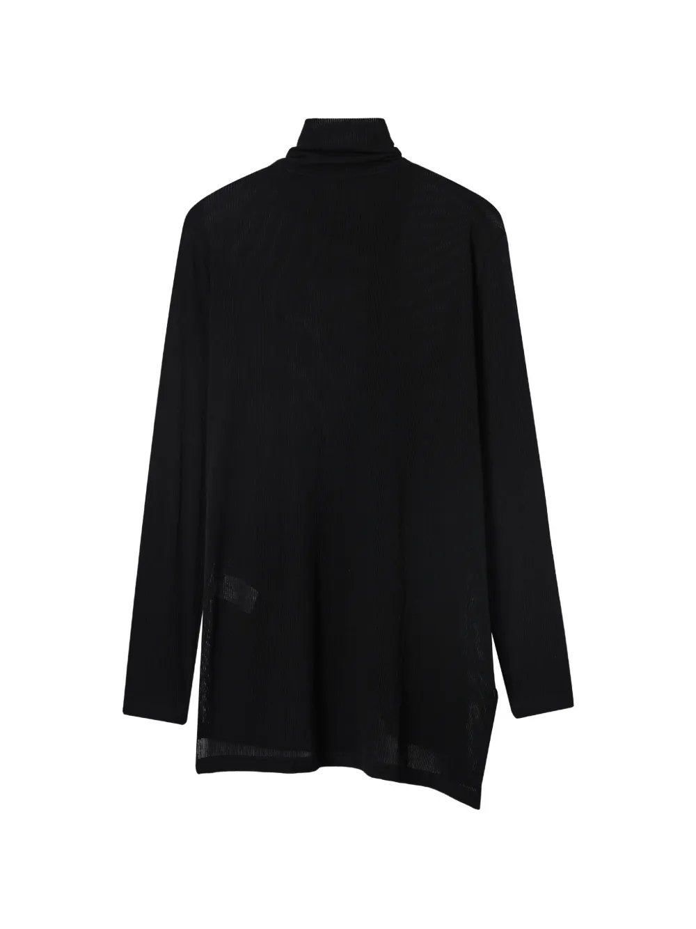  Y's Button Roll-neck Cardigan - Black 