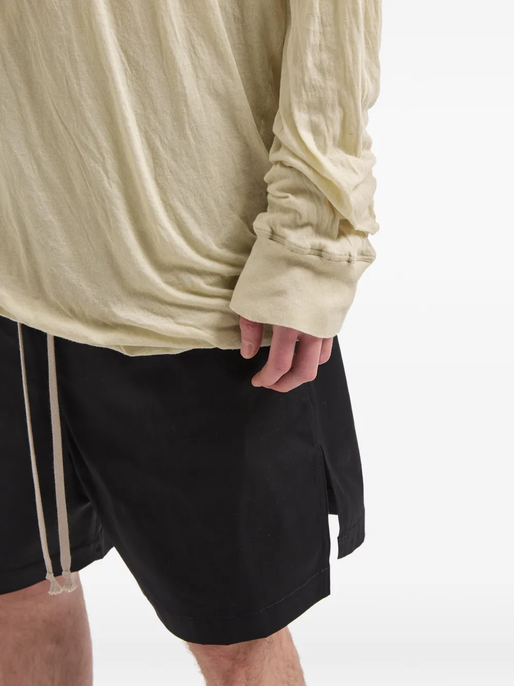 Rick Owens T-shirt met lange mouwen Beige