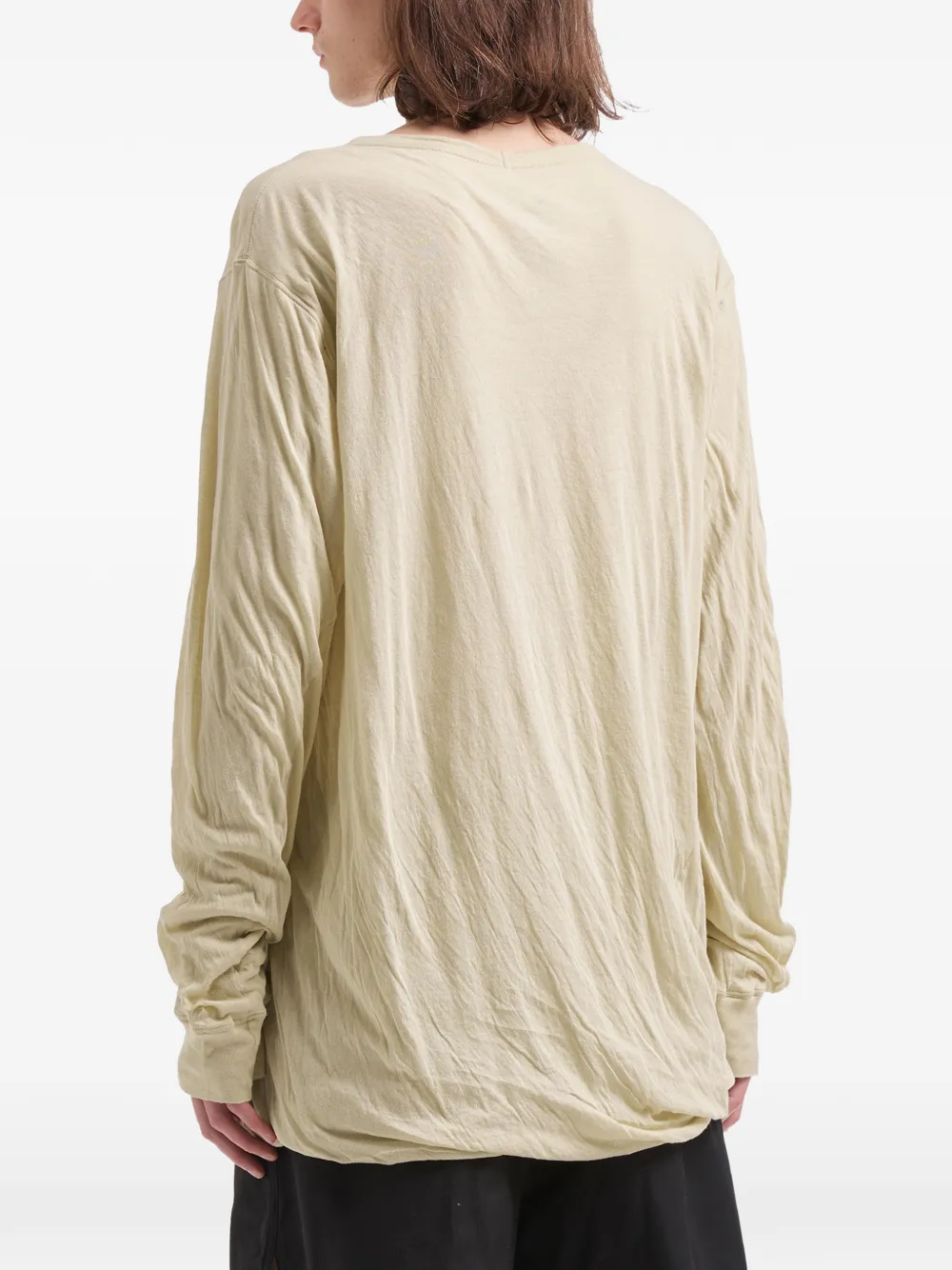 Rick Owens T-shirt met lange mouwen Beige