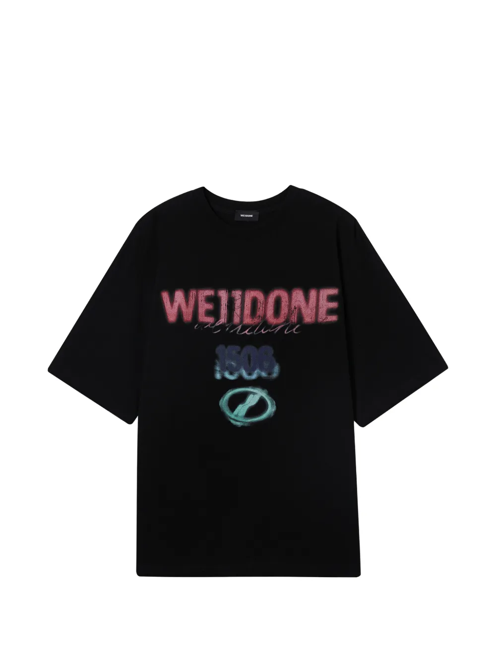 We11done print-graphic T-shirt - Nero