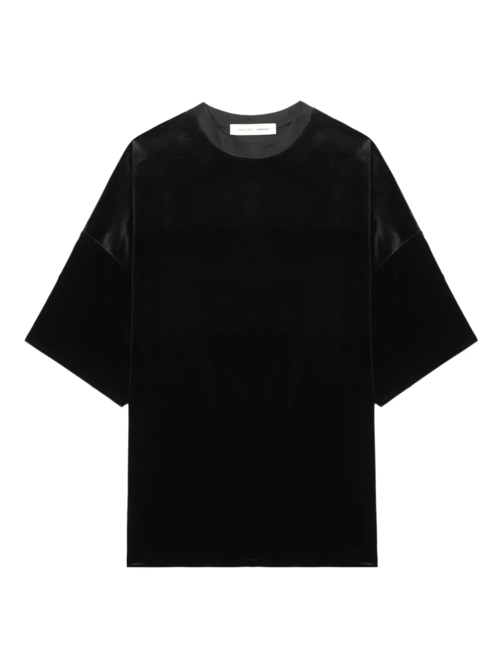 FEAR OF GOD ESSENTIALS short-sleeve oversized mini dress - Nero