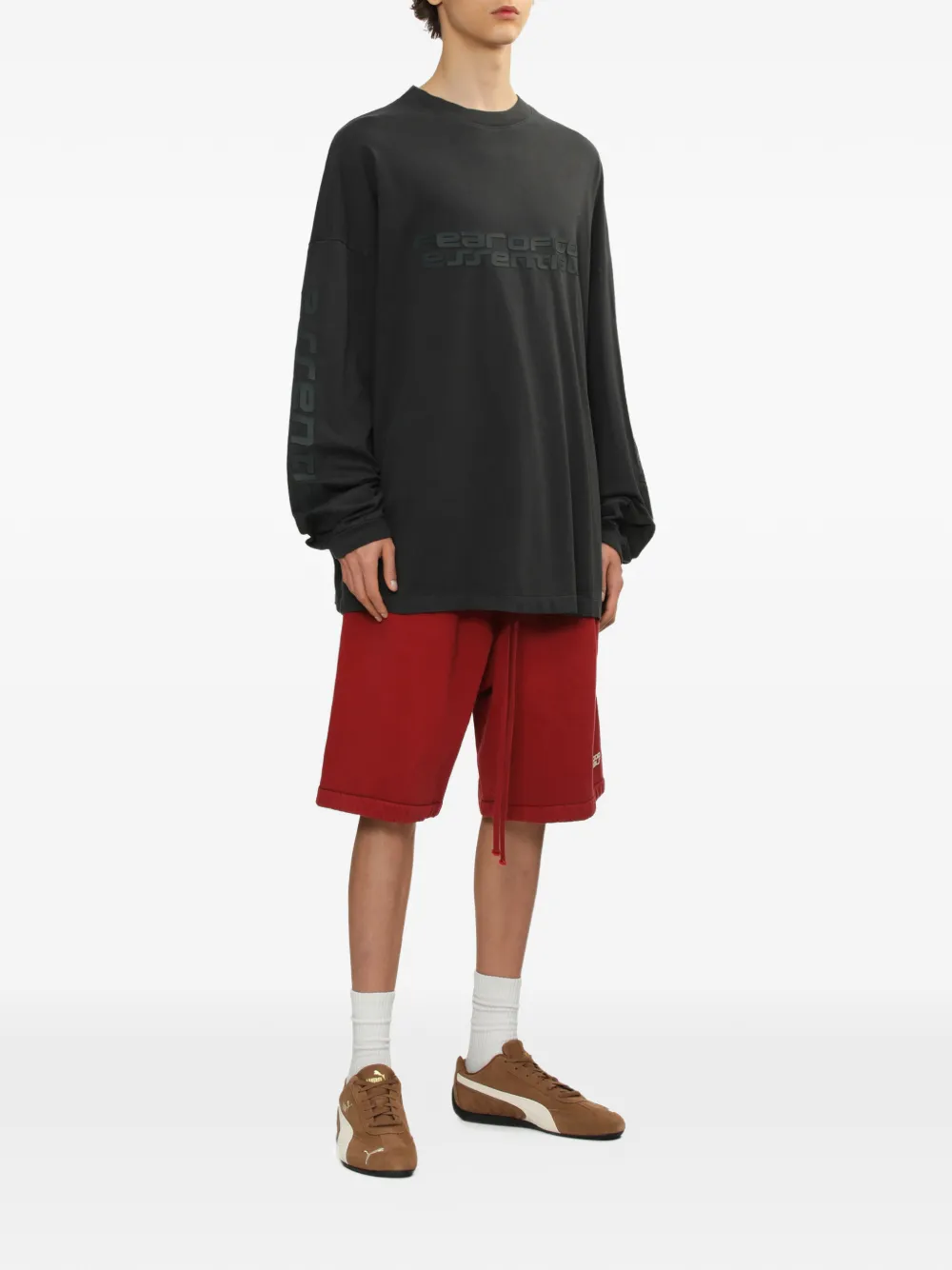 FEAR OF GOD ESSENTIALS long-sleeve sweatshirt - Zwart