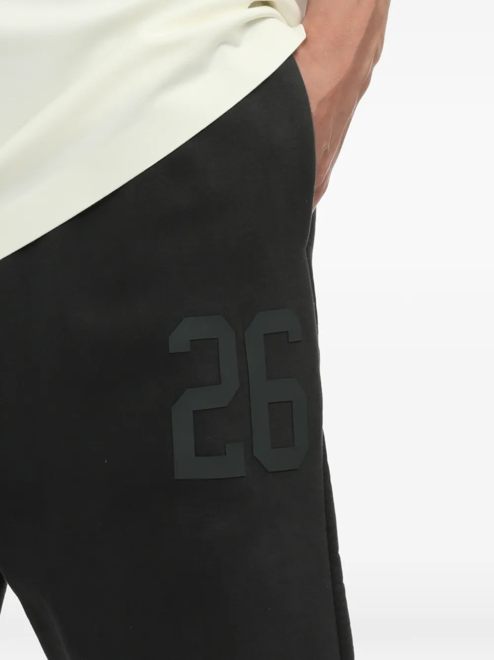 FEAR OF GOD ESSENTIALS Trainingsbroek met knoopdetail Zwart